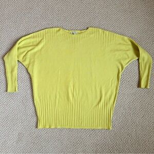 Villa Milano Yellow Boat Neck Sweater